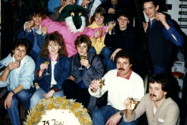Das Team im Jubiläumsjahr 1986