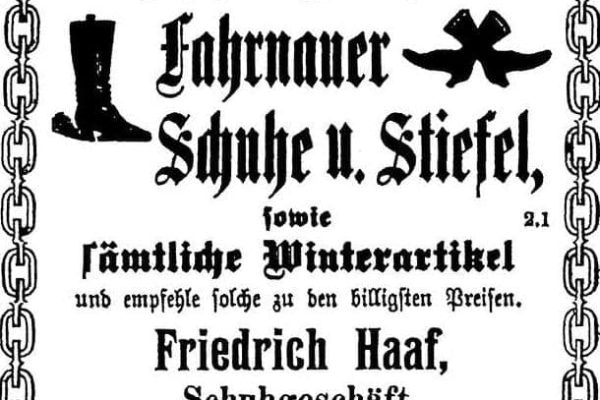 Anzeige von 1912
