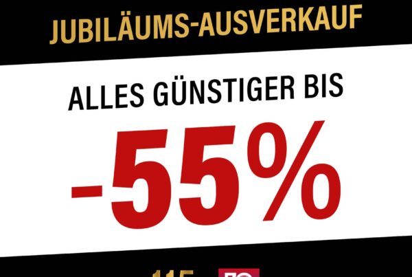 Jubi-Ausverkauf