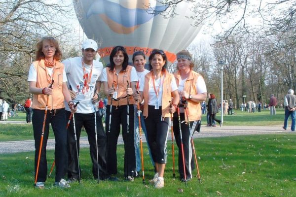 Das erste Nordic-Walking-Team