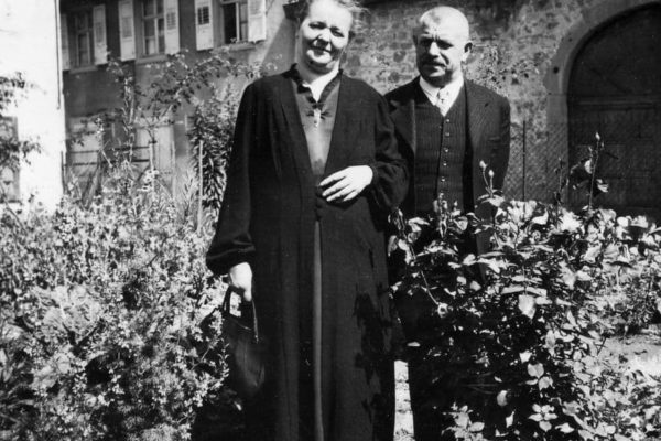 Das Ehepaar Friedrich und Agahte in späteren Jahren