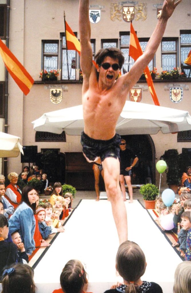 Modenschau in Staufen auf dem Marktplatz 1997 Modenschau in Staufen auf dem Marktplatz 1997