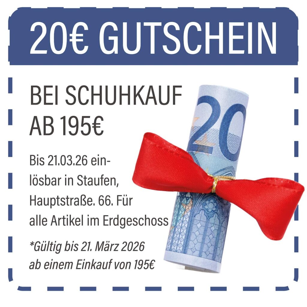 Gutschein Schuhaktion