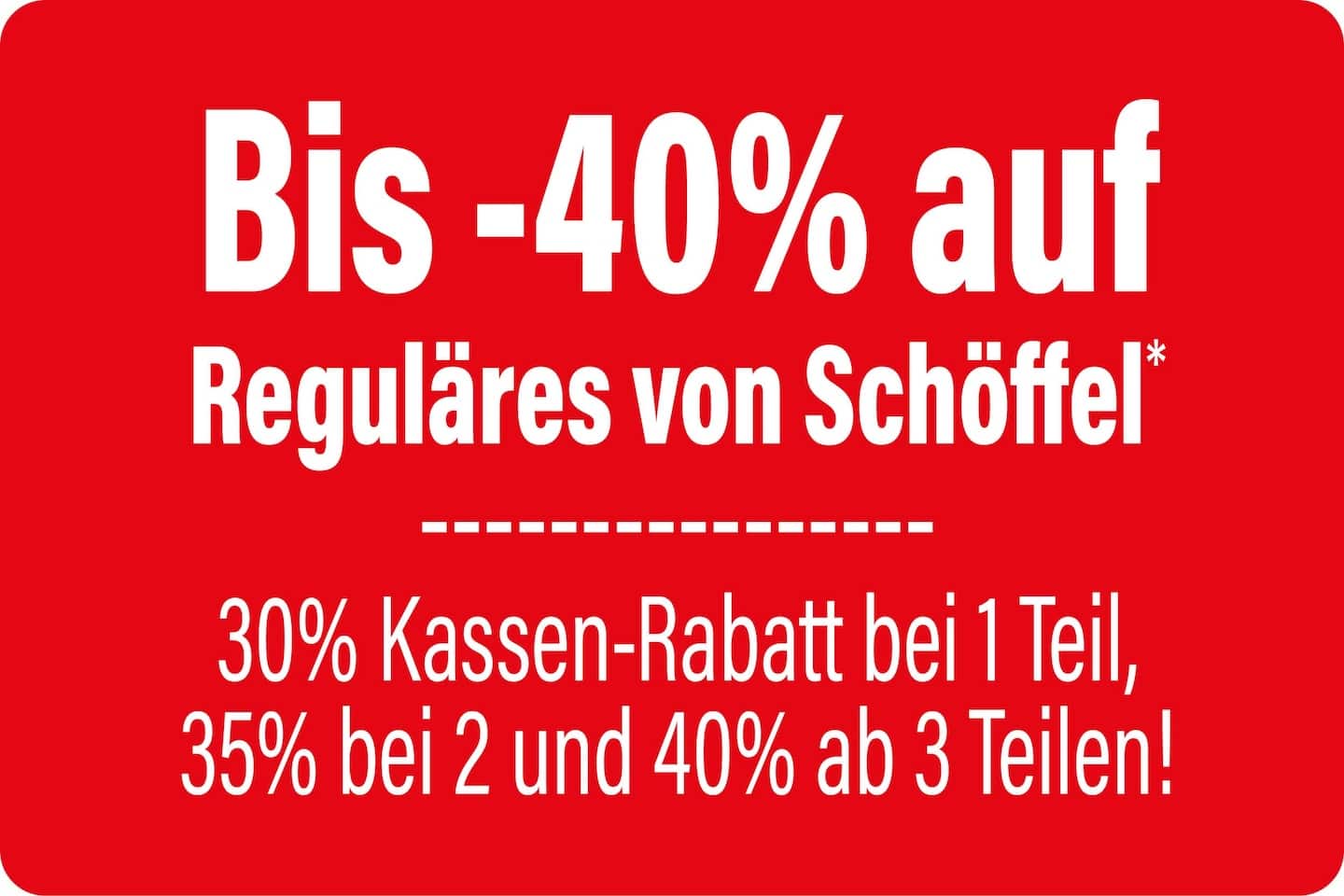 Bis zu 40% Kassen-Rabatt auf Reguläres von Schöffel