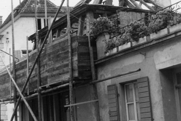Umbau in der Hauptstraße 1957